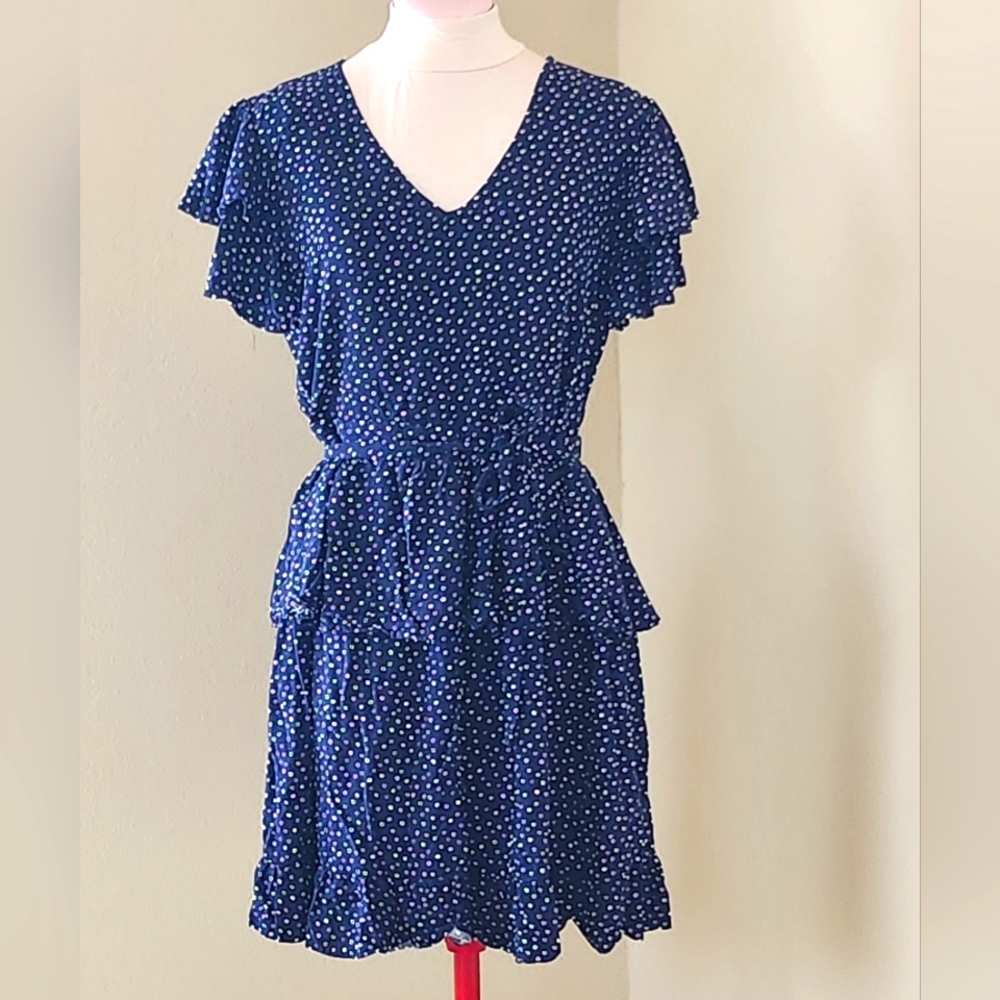Bobeau dotted minidress